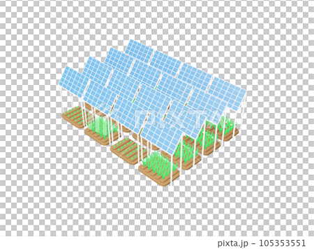 Solar sharing Farming type solar power generation 105353551