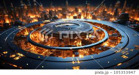 Neural digital and circuit board backgroundのイラスト素材 [105353947] - PIXTA