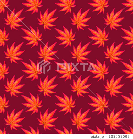 Seamless pattern of red maple leaves Seamless pattern of red maple leaves 105355095