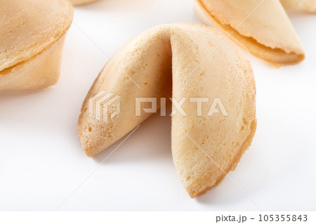 Traditional chinese fortune cookies pattern isolated on white background Traditional chinese fortune cookies pattern isolated on white background 105355843