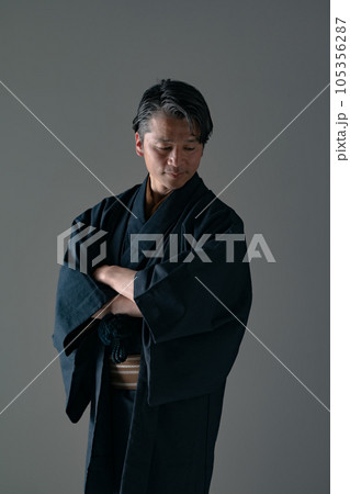 和装　男性　着物 105356287