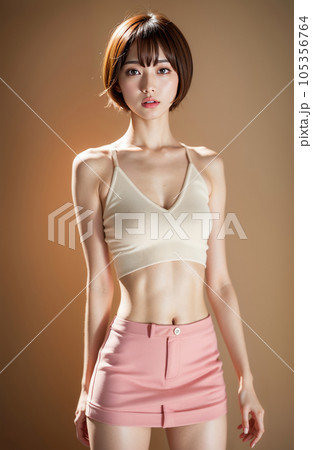 AI生成画像【人物】ショートヘアの女性 105356764