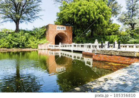 Entrance view of the eternal Golden Castle in Tainan, Taiwan. The castle was built in 1874 and completed in 1876. Entrance view of the eternal Golden Castle in Tainan, Taiwan. The castle was built in 1874 and completed in 1876. 105356810
