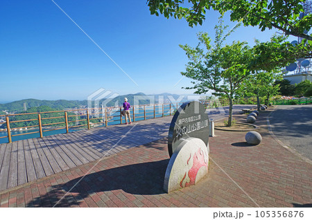 下関市の人気観光スポット瀬戸内海国立公園火の山公園山頂 下関市の人気観光スポット瀬戸内海国立公園火の山公園山頂 105356876