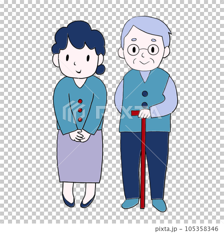 Grandfather and grandmother 105358346
