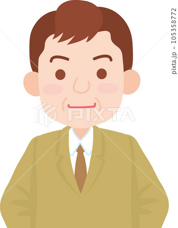 会社員_笑顔の中年会社員_ベテラン社員_課長_部長_上半身 会社員_笑顔の中年会社員_ベテラン社員_課長_部長_上半身 105358772