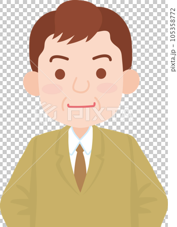 会社員_笑顔の中年会社員_ベテラン社員_課長_部長_上半身 会社員_笑顔の中年会社員_ベテラン社員_課長_部長_上半身 105358772