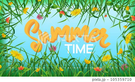 Summer Time Realistic Frame 105359710