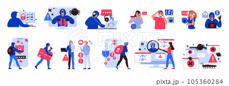 Hacker Crime Set 105360284