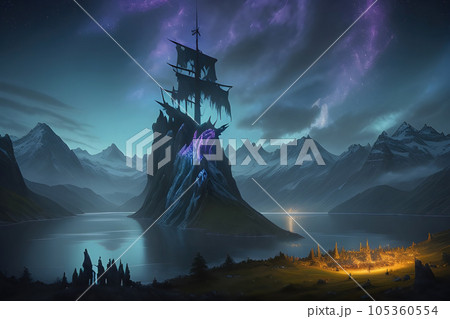 The scene is set in the majestic realm of Valhalla 105360554