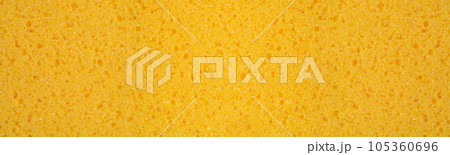 Sponge Sift Side Texture Background, Yellow Synthetic Material 105360696