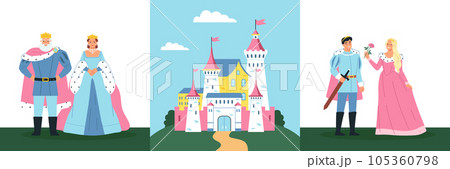 Medieval Kingdom Square Compositions 105360798