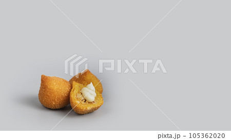 Chicken coxinha, chicken Brazilian snack. 105362020