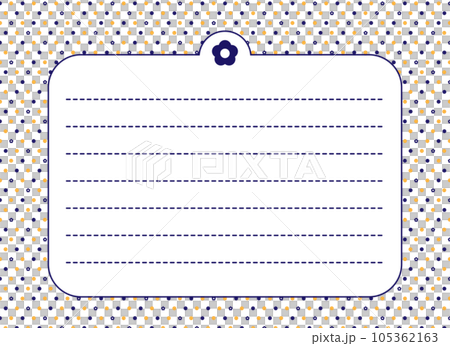 Dot and flower stationery 105362163