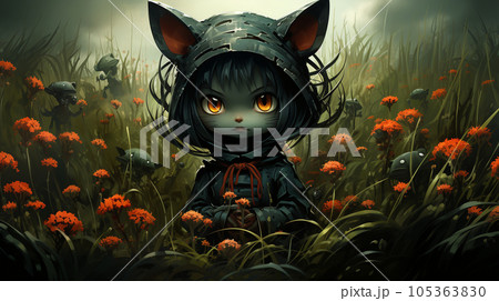 ハロウィンの夜の草むらや森に潜む魑魅魍魎達