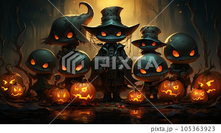 本格的なハロウィン仮装をしている子供