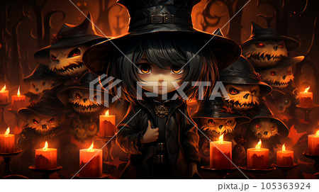 本格的なハロウィン仮装をしている子供