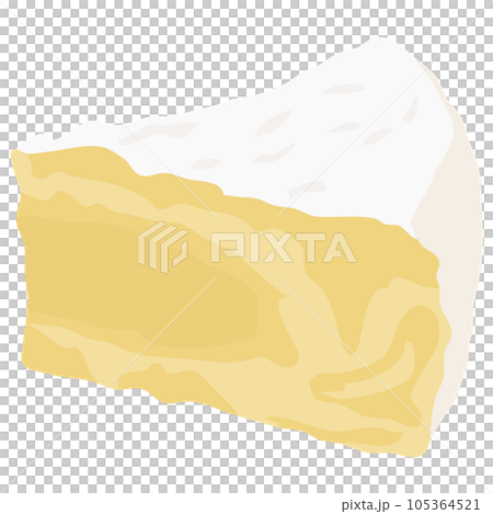 白カビチーズのイラスト素材　ベクター 105364521