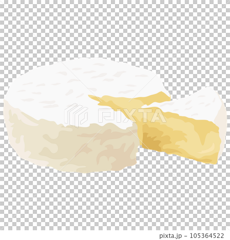 白カビチーズのイラスト素材　ベクター 105364522