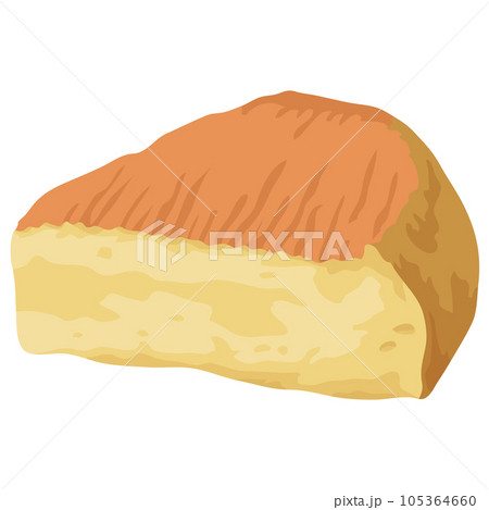 ハードタイプのチーズのイラスト素材 105364660