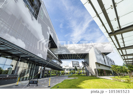 Building view of Shalun Smart Green Energy Science City in Tainan, Taiwan. it has become a research and development center for southern industries. 105365523