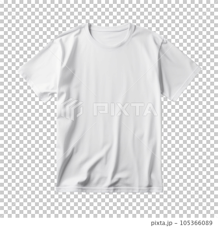 White T-Shirt Mockup Isolated 105366089