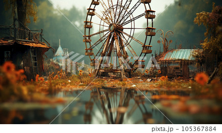 abandoned amusement park , layout abandoned amusement park , layout 105367884