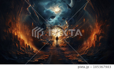 Time travel. Jump into the time portal in hours 105367983