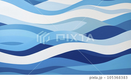 abstract background in the form of blue and white waves abstract background in the form of blue and white waves 105368383