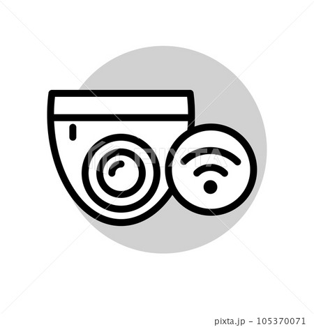 Illustration Vector graphic of cctv icon 105370071