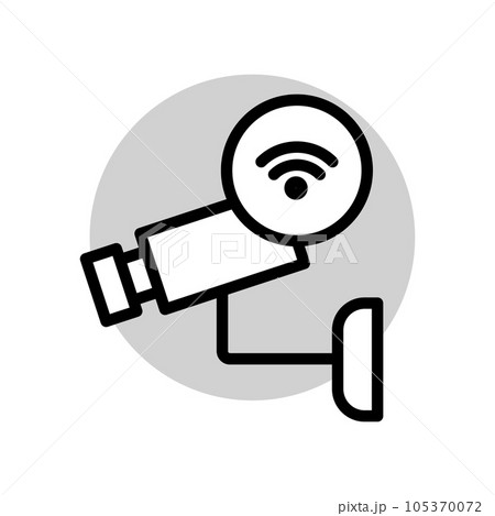 Illustration Vector graphic of cctv icon Illustration Vector graphic of cctv icon 105370072