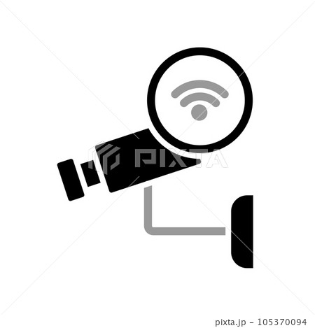 Illustration Vector graphic of cctv icon Illustration Vector graphic of cctv icon 105370094