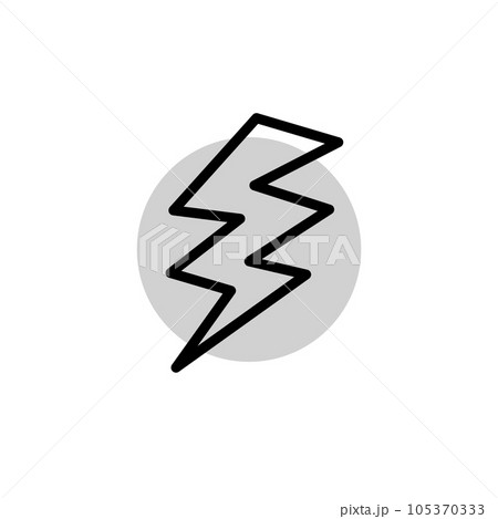 Illustration Vector graphic of lightning icon 105370333