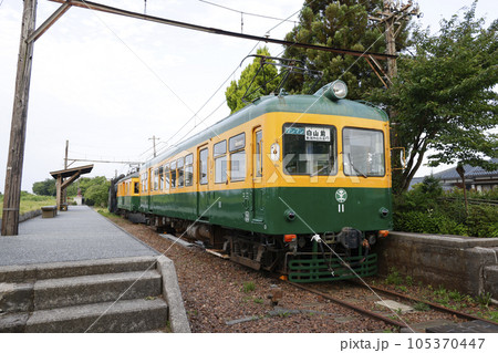 旧新潟交通電車線月潟駅 モハ10形11号 旧新潟交通電車線月潟駅 モハ10形11号 105370447
