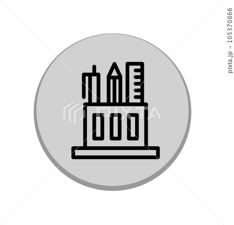 Illustration Vector graphic of pencil stand icon Illustration Vector graphic of pencil stand icon 105370866