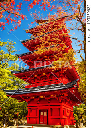 AI画像 五重塔イメージ AI画像 五重塔イメージ 105370923
