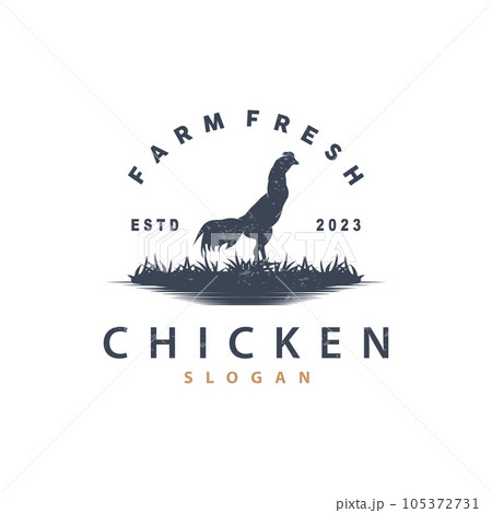 Chicken Logo, For Roast Chicken Restaurant, Farm Vector, Simple Minimalist Design For Restaurant Food Business Chicken Logo, For Roast Chicken Restaurant, Farm Vector, Simple Minimalist Design For Restaurant Food Business 105372731