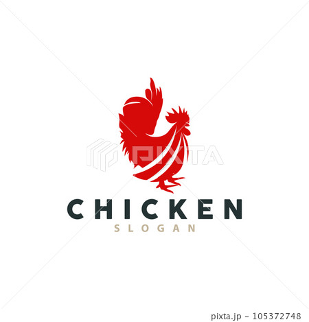 Chicken Logo, For Roast Chicken Restaurant, Farm Vector, Simple Minimalist Design For Restaurant Food Business Chicken Logo, For Roast Chicken Restaurant, Farm Vector, Simple Minimalist Design For Restaurant Food Business 105372748