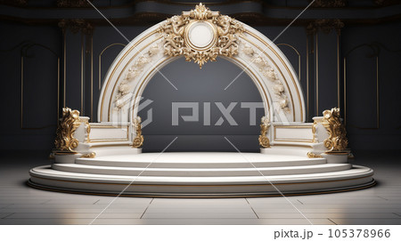 3d luxury podium for your luxury product. 3d luxury podium for your luxury product. 105378966
