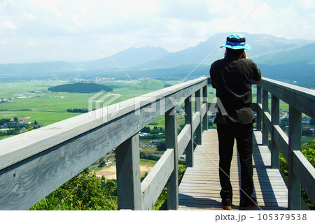 阿蘇の絶景スポット　田子山展望所（そらふねの桟橋） 105379538