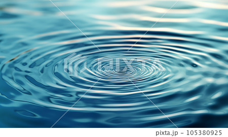 静かな水面にできた一つの波紋