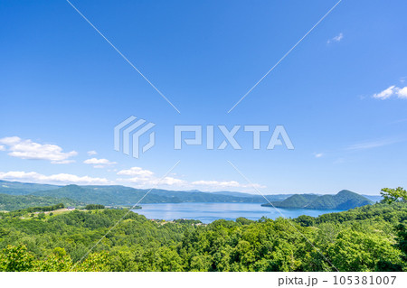 洞爺湖を望む 県道285号 洞爺湖を望む 県道285号 105381007