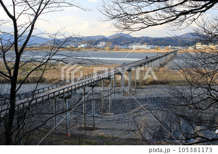 蓬莱橋~世界一長い木造歩道橋としてギネスブック認定 蓬莱橋~世界一長い木造歩道橋としてギネスブック認定 105381173