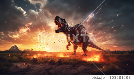 巨大隕石（彗星）衝突により恐竜が絶滅した