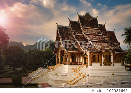 Ho Prabang in Luang Prabang one of most famous in history musium of Luangprabang world heritage of unesco 105381642