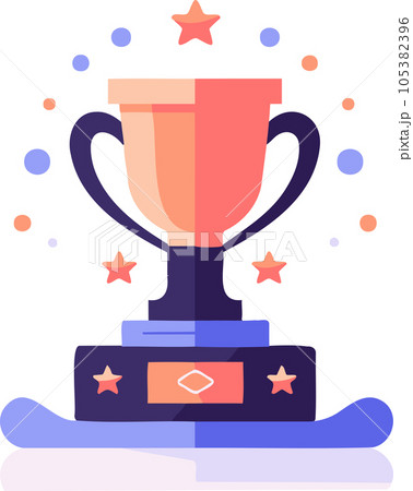 Hand Drawn trophies and victories in flat style Hand Drawn trophies and victories in flat style 105382396