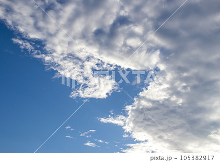 White clouds in the blue sky White clouds in the blue sky 105382917