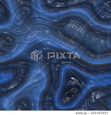 Fantastic seamless pattern of alien interiors on blue background Fantastic seamless pattern of alien interiors on blue background 105385857