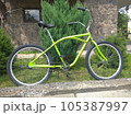 Stylish green bicycle 105387997
