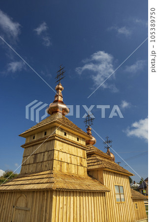 Model of wood church, Nizna Polianka, Slovakia Model of wood church, Nizna Polianka, Slovakia 105389750
